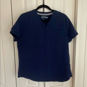 Fabletics Scrubs Navy V-Neck